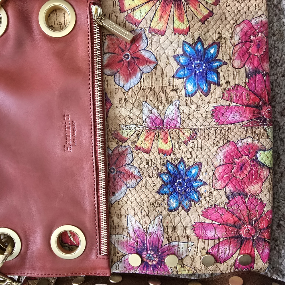 Hammitt Red Shoulder Bag with Gold Accents